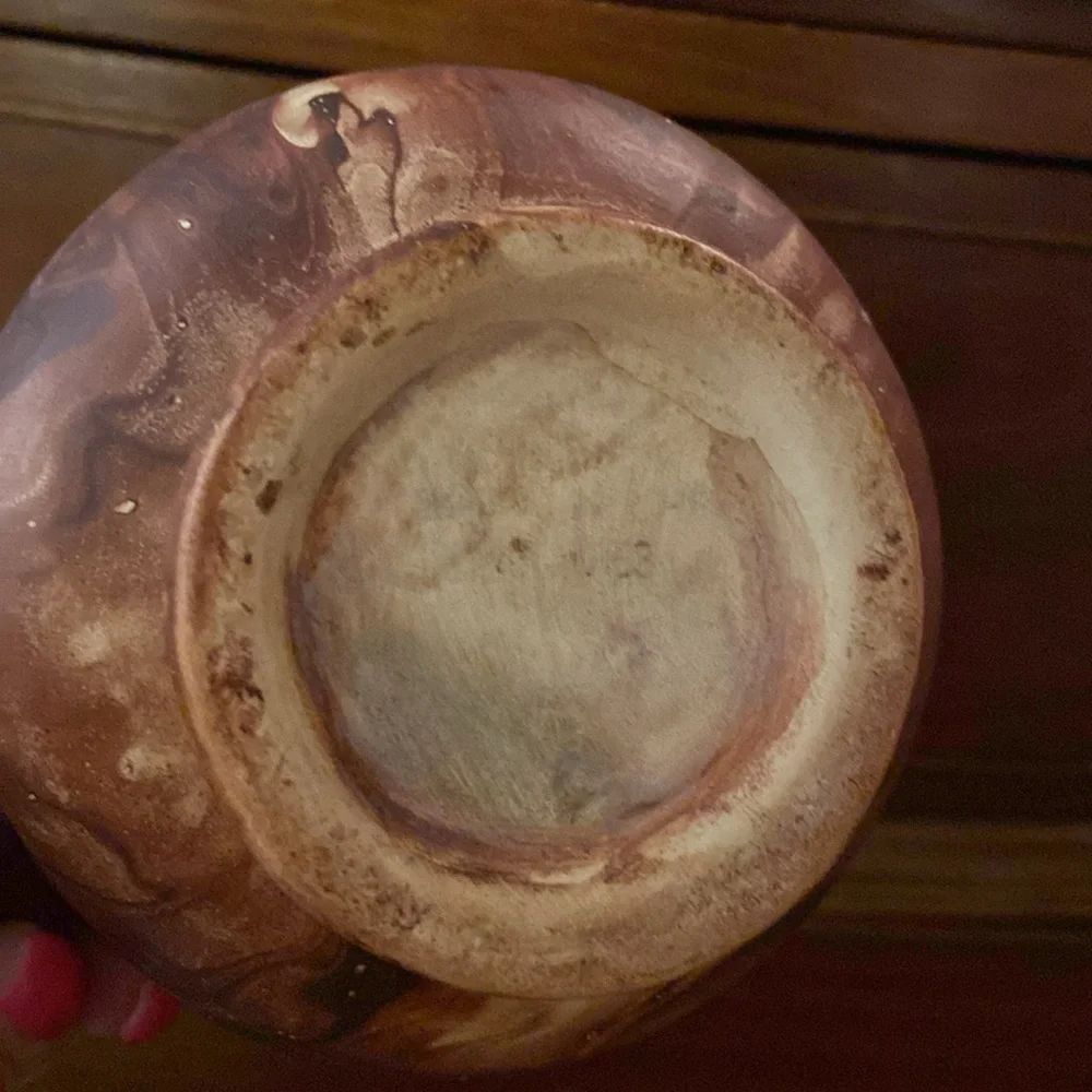 Vintage Rocky Mountain pottery double handle vase
